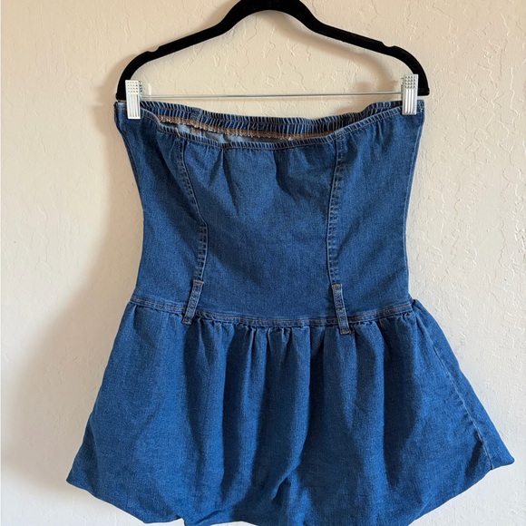 Jolie & Joy Denim Strapless Mini Dress - Picture 5 of 6